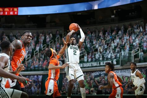 Four In Double Figures As Msu Tops Illinois Msutoday Michigan State