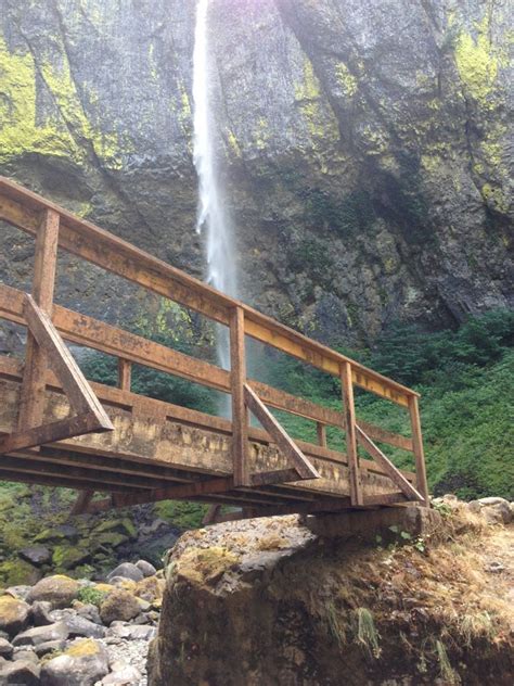 Elowah Falls Oregon Hiking Trails Waterfall Cascade Locks
