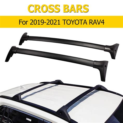 Buy AUXMART Roof Rack Cross Bars Fit For Toyota RAV Black Rooftop Luggage