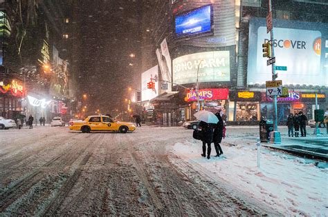 Times Square Snow - Winter In New York City by Vivienne Gucwa