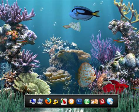 Animated Aquarium Desktop Background ~ Desktop Hintergrund Aquarium