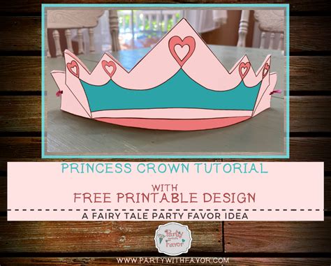 Easy To Make Diy Princess Crown And Free Pattern Princess Diy Birthday