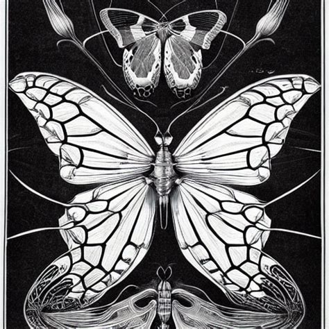 Krea Ai Skeletal Butterfly Detailed Anatomical Illustratio