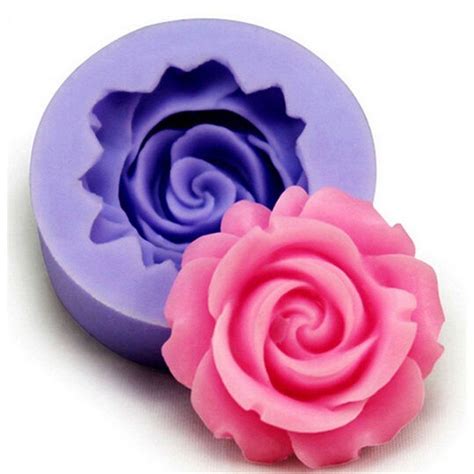 3d Rose Flower Silicone Cake Mold Fondant T Cake Decorating Mold