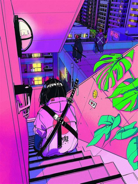 Vinne On Twitter Vaporwave Art Vaporwave Wallpaper Anime Scenery