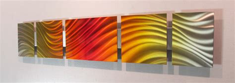 Sunset 48x8 Modern Abstract Metal Wall Art Sculpture Decor Dv8 Studio