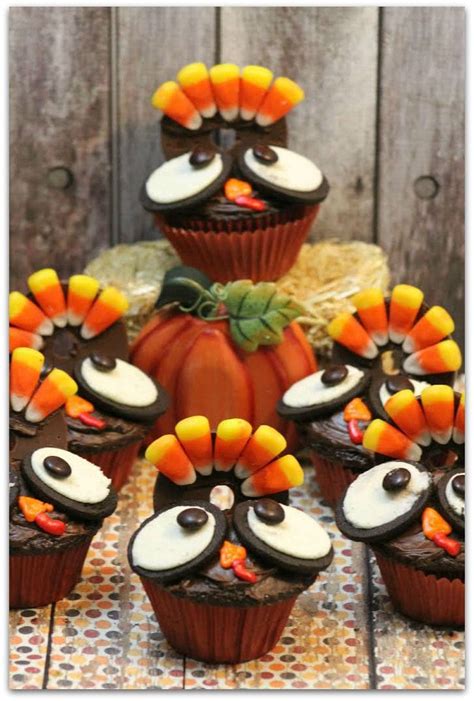 Thanksgiving Turkey Cupcakes Food Fun Faraway Places