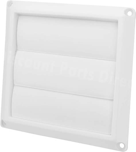 Buy Outdoor Dryer Air Vent Cover Cap 4 Louvered Cover White Exterior
