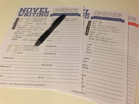 Novel Writing Templates V2 Expansion Pack Etsy Writing Templates