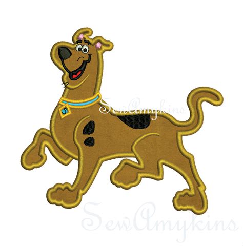 Scooby Doo Applique Embroidery Design Sewamykins