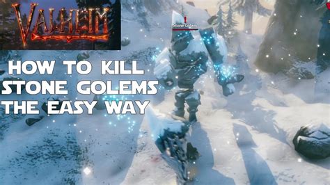 Valheim Guides How To Safely And Easily Kill Stone Golems Youtube