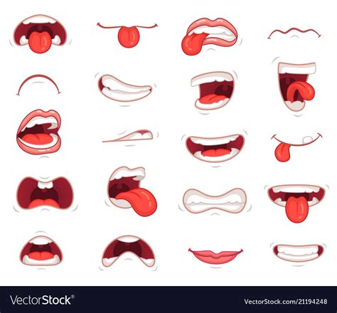 funny mouths facial expressions cartoon lips and vector image sexiz pix