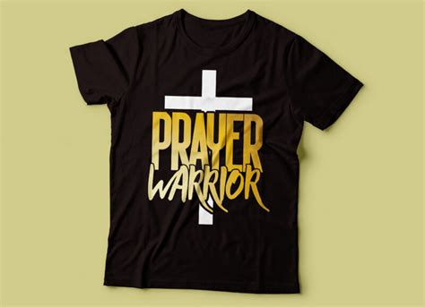 Prayer Warrior Christian T Shirt Design Buy T Shirt Designs