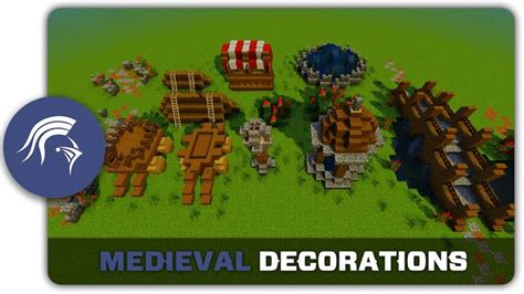 Minecraft Building Tutorial How To Build Medieval Town Decorations