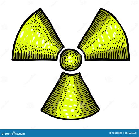Cartoon Image Of Radio Active Icon Radioactive Sign Stock Vector