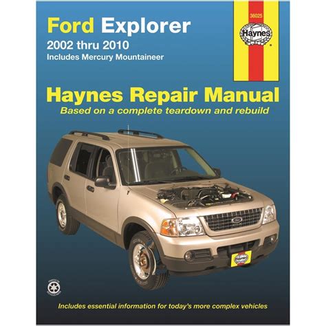 Haynes Vehicle Repair Manual 36025