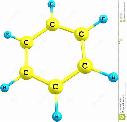 Molecular Structure Compound Benzene Background Organic Clipart