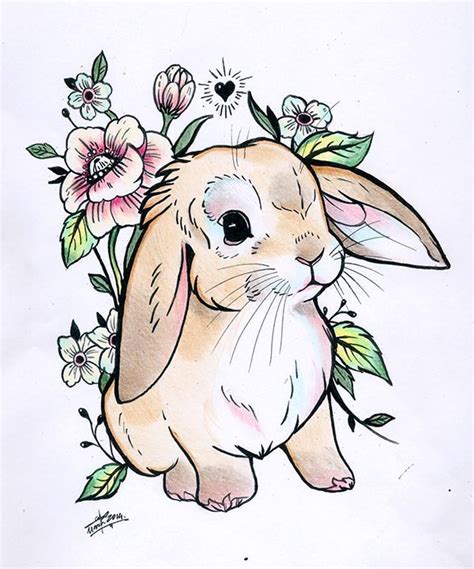 Image Result For Lop Bunny Tattoo Bunny Tattoos Rabbit Tattoos Cute