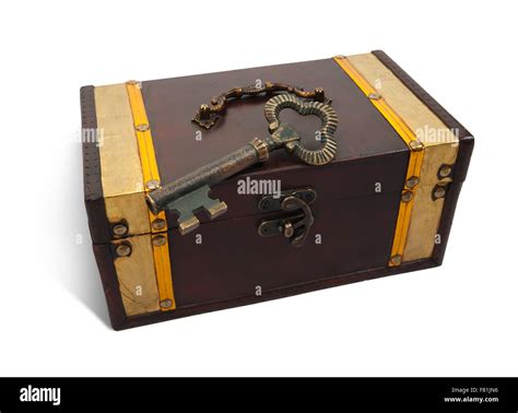 Vintage Key Treasure Chest On Hi Res Stock Photography And Images Alamy