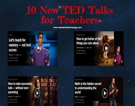 10 New Ted Talks For Teachers Ted Talks For Teachers Ted Talks Teachers