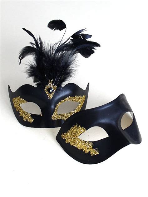couple s black gold silver red masquerade masks handmade etsy gold masquerade mask red mask