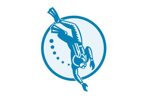 Scuba Diver Logo Creative Illustrator Templates ~ Creative Market