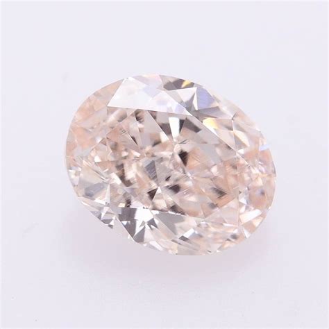 0.38 carat, Light Pink Brown Diamond, Oval Shape, (VS2) Clarity, SKU 386737