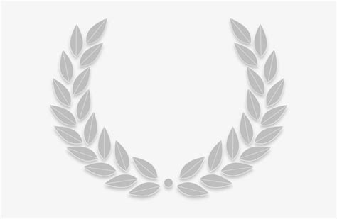 Silver Download Png Image Silver Laurel Wreath 600x456 Png Download