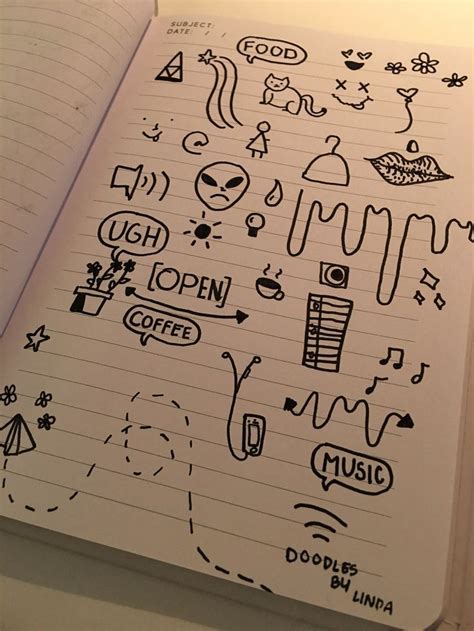 Drawingdecoration Notebook Doodles Notebook Drawing Doodle Drawings