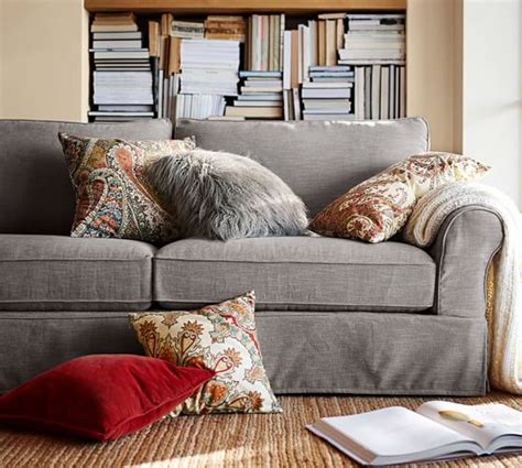 I have gotten several comments/questions about how we are liking our pottery barn carlisle upholstered sofa that we purchased back in december. PB Comfort Roll Arm Slipcovered Sofa | Large sectional ...