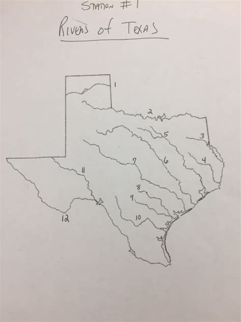 Map Of Texas Major Cities And Rivers