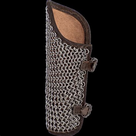 Leather And Chainmail Vambraces Medieval Leather Arm Guard Knight Arm