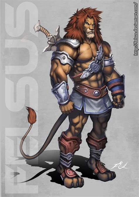 Lion Male By Https Deviantart Com Felsus On Deviantart Anthro Furry Fantasy Warrior