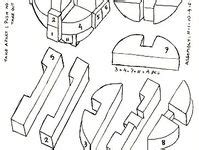A 12 piece puzzle creating a cage that contain locked wooden ball. Wooden Puzzle Solutions on Pinterest | Brain Teasers ...