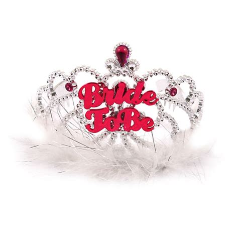 Hen Party Bride To Be Tiara With Fur Wholesale Hen And Stag Wholesale