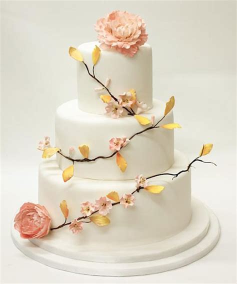 Wedding Cake Peachy Colors Marrying Later In Life