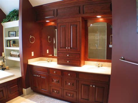 Cherry Bathroom Storage Cabinet Home Design Ideas