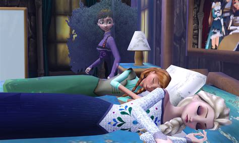 Mmd Frozen Idun Good Night Anna Elsa By Lordblacktiger666 On
