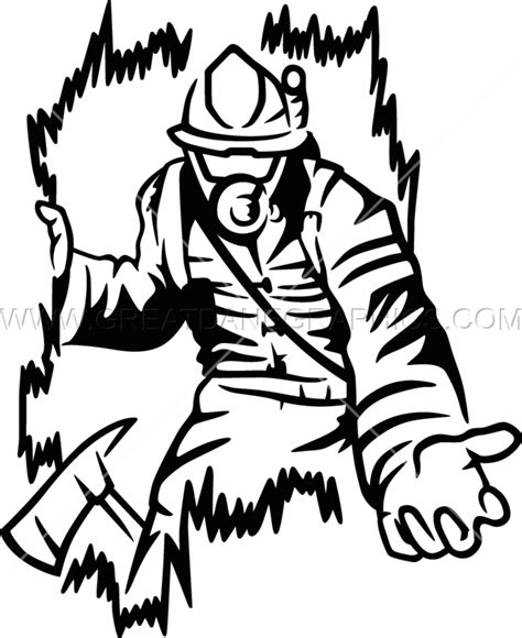 Firefighter Black And White | Free download on ClipArtMag