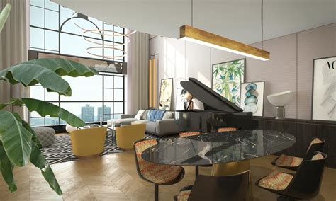 Modern Luxury Living Room Interior Design Beijing A