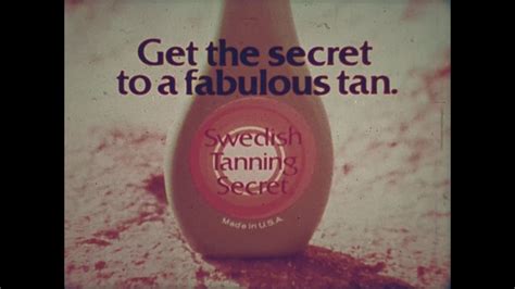 Swedish Tanning Secret (Made in U.S.A.) 1970s commercial - YouTube