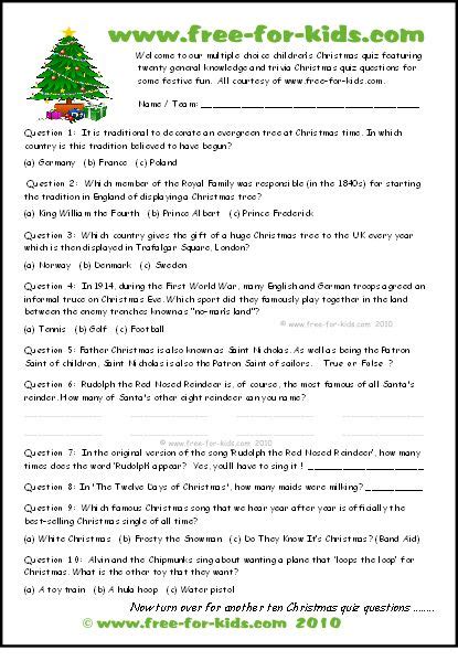 It can be used to test your visitors, with the results instantly graded (on separate page). xmas multiple choice quiz thumbnail | Christmas quiz questions, Christmas quiz, Christmas quizzes