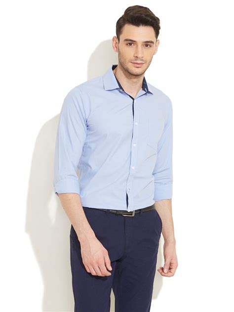 From wedding suit color combinations, navy blue for someone other than the groom could be effective. Men's Guide to Perfect Pant Shirt Combination - LooksGud.in