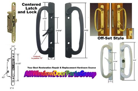 Guardian Sliding Glass Patio Door Handle Sets Special Order Finishes