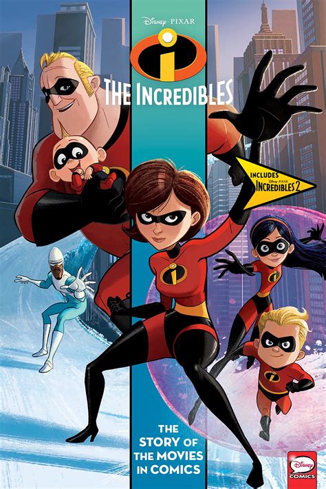Disney Pixar Incredibles And Incredibles 2 The Story Of The Movies In Comics By Giovanni Rigano