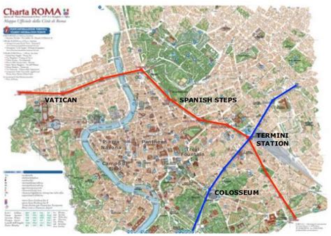 Metro Map Of Rome City China Map Tourist Destinations