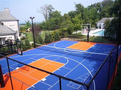 This download will help you understand the cost of installing a game court and/or a backyard basketball court. Basketball / Tennis Court | Basketball court backyard
