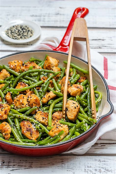 Fast And Simple Chicken And Green Bean Stir Fry For Clean Eating Clean