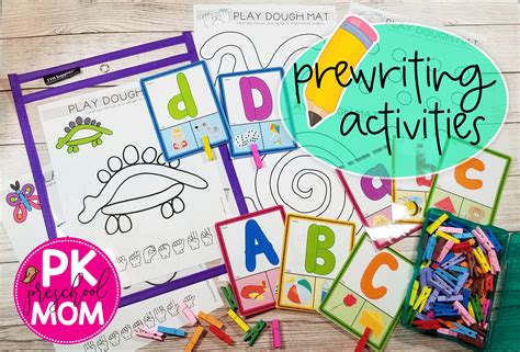 Pre Writing Activities For Hands On Learning Preschool Mom