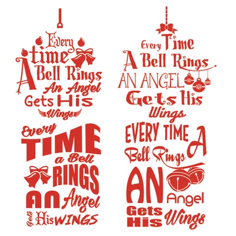 Teacher says, every time a bell rings an angel gets his wings. It's a Wonderful Life Svg Cuttable Designs